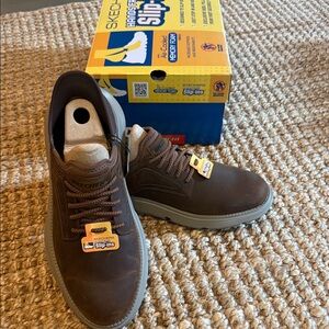 Skechers‎ Men's Brown Slip-On Sneakers